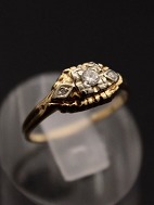 14 carat gold ring size 53 with diamond