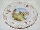 Royal Copenhagen
Rare Rokoko dinner plate with Danish Castles from 
1800