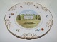 Royal Copenhagen
Rare Rokoko dinner plate with Danish Castles from 
1800