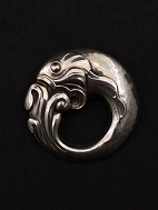 Georg Jensen vintage brooch #10 sterling silver designed by Georg Jensen