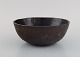 Ole Bjørn Krüger (1922-2007), Danish sculptor and ceramicist. Unique bowl in 
glazed stoneware. 1960s / 70s.
