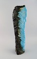 Ole Bjørn Krüger (1922-2007), Danish sculptor and ceramicist. Huge unique 
sculpture in glazed stoneware. Beautiful glaze in turquoise and black shades. 
1960s / 70s.
