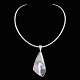 Palle Bisgaard. 
Sterling Silver 
Neckring #6 
with a Large 
Abelone Pendant 
#4.
Designed and 
...