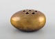 Hans Bunde for Cohr. Egg shaped vase in brass. Danish design, 1970