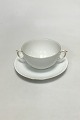 Royal Copenhagen Tradition White Half Lace w. Gold Bouillon Cup No No 764