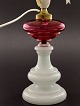 Opaline oil 
lamp 55 cm. 
19th.c changed 
to el. Nr. 
449920