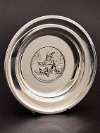 830 silver children's plate D. 15.5 cm. 