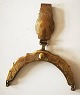 Scandinavian fitting for bag in brass 19th Century