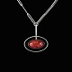N.E. From - 
Denmark. 
Sterling Silver 
Necklace / 
Pendant with 
Amber. 1960s
Designed and 
crafted ...