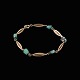 Hermann 
Siersbøl. 14k 
Gold Bracelet 
with Turquoise.
Designed and 
crafted by 
Hermann 
Siersbøl ...
