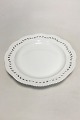 Royal Copenhagen Flora Danica Pearl pattern White Plate with pierced border 3553