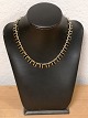 Volmer Bahner 
gold-plated 
necklace with 
black enamel 
Stamped 
Sterling 
Denmark VB 
Length 38.5cm.