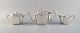 Tiffany & Company, New York. Tea service in sterling silver. Early 20th century. 
Consisting of teapot, cream jug and sugar bowl.

