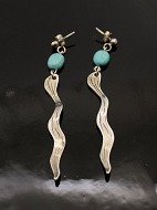 Sterling silver sticks with turquoise