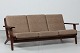 Hans J. Wegner (1914-2007)Sofa model GE 290 made of darksolid oak with lacquer.Cushions ...
