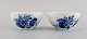 Two Blue Flower Braided Bowls. 1960s. Model number 10 / 1551A.
