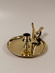Brass chamber 
candlestick 
with candle 
extinguisher 
England 19.rh 
Height 6cm 
Diameter 15cm.