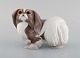 Sveistrup Madsen for Bing & Grøndahl. Porcelain figure. Standing Pekingese. 
Mid-20th century.
