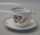 9452-711 Cup and saucer Red Iris Flower #711 Royal Copenhagen pattern