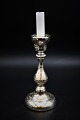 Candlestick in Mercury glass from the 1800 century with fine old patina. Height: 22cm.