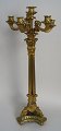 Large 
French candle 
stick in gilded 
bronze, 19th 
century. 
Composed 
stem consisting 
of ...