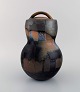European studio 
ceramicist. 
Large unique 
lidded jar in 
glazed 
stoneware. Late 
20th ...