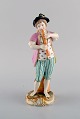 Antique Meissen 
figure in 
hand-painted 
porcelain. Boy 
playing flute. 
Marcolini 
period ...