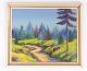 Oil painting 
with nature 
motif and 
gilded frame, 
without 
signature from 
the 1940s. 
60 x 70.5 x 
...