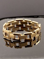 14 carat gold block bracelet