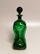 Green hatch bottle Holmegaard about 1900 Height 27cm