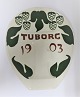 Aluminia. 
Tuborg plate 
1903. Height 22 
cm.