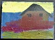 K&uuml;hl, Lena 
(1950 -) 
Denmark: 
Landscape with 
house. Acrylic 
on canvas. 
Verso signed 
2018. 27 ...