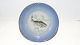 Bing & Grondahl Seagull frame with gold edge, Fishing plates with fishing motifs no. 6 CodDek. ...