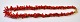 Red coral chain, 20th century L .: 37 cm.