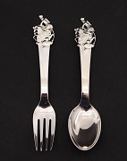 H. C. Andersen silver children cutlery