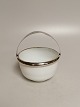 Milky white 
sugar syrup of 
opaline glass 
with 
silver-plated 
handle