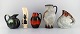Five retro jugs 
in glazed 
ceramics. 
Beautiful 
glazes and 
shapes. 
Belgium, 1960s 
/ 70s.
Largest ...