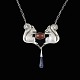 Mogens Ballin's 
Eft. Art 
Nouveau Silver 
Pendant with 
Amber and Lapis 
Lazuli.
Designed and 
...