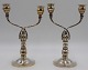 Georg Jensen 
Sterling Silver 
twin light 
candelabra no 
343.
Measures 
6.875" w  x 
10.25" h. ...