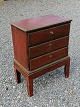 Small painted 
chest of 
drawers 
standing on the 
shelf Denmark 
about 
1850Height 
77cm. Top 60 x 
32cm.