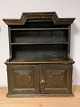 Original decorated hanging cabinet Sweden about 1800Front with two shelves and shelves, behind ...