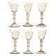 A set of six rare gilt "Chrystal Desert" glasses from Nøstetangen, Norway circa 
1760. H: ca. 16,7cm