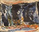 Knut Yngve 
Dahlbäck 
(1925-1992), 
Sweden. Oil on 
canvas. 
Abstract 
composition. 
Dated 1966.
The ...