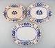 Mintons, England. Three antique dishes in hand-painted faience. Chinese style, 
early 20th century.

