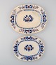 Mintons, England. Two antique dishes in hand-painted faience. Chinese style, 
early 20th century.
