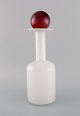 Otto Brauer for 
Holmegaard. 
Vase/flaske i 
hvidt ...