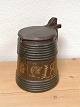 Swedish common wood mug with lid Dated 1863Height 27cm.