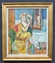 Jacobsen, 
Ludvig (1890 - 
1957) Denmark: 
A woman. Oil on 
canvas. Signed. 
66 x 55 cm.
Framed.