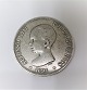 Spain. Silver 5 
Pesetas 1891. 
Diameter 38 mm.