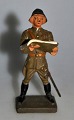 Rare Lineol 
figure - Danish 
officer - 
1930s, Germany. 
With cards and 
swords. Hand 
painted. ...